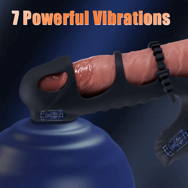 Futurlio - Dual Motor 7 Vibrating Penis Sleeve and Vibrator 2-in-1 Adult Toy