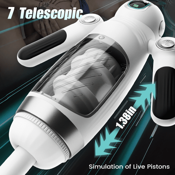 futurlio - 7 Telescopic 3D Robot Male Masturbators Experience Authentic Pistons