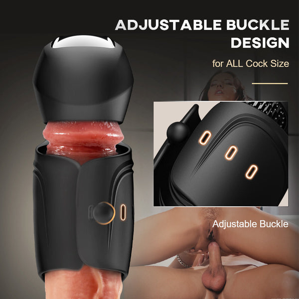 Futurlio-Automatic Adjustable Buckle 10 Vibrating Modes Masturbator Cup