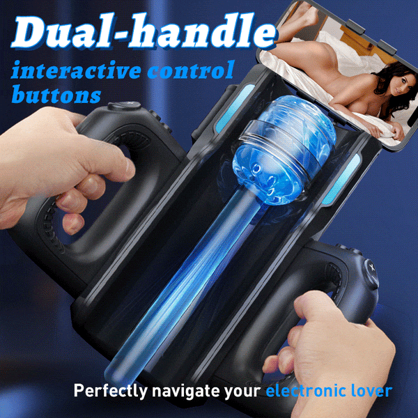 Futurlio - King Cannon: Men's Pleasure Device - Peak Thrust Speed of 700/minute, 12CM Extension, and Dual Interchangeable Sleeves