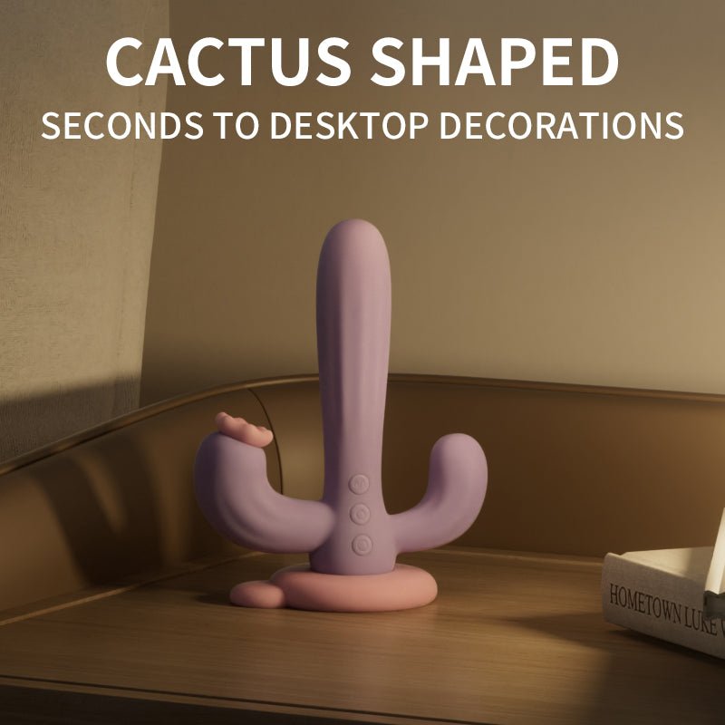 Cactus Pleasure Oasis: Suction + Vibrating Massage Wand - Futurlio