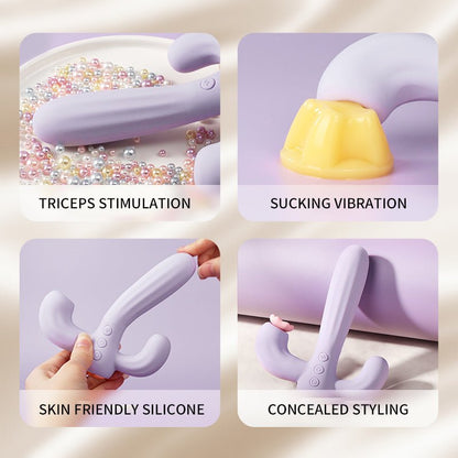 Cactus Pleasure Oasis: Suction + Vibrating Massage Wand - Futurlio