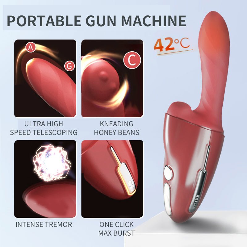 Enhanced Pleasure Delight: Heated, 5-Speed Expansion, Dual Nodule, Strong Vibration, and Automatic Thrusting Device - Futurlio