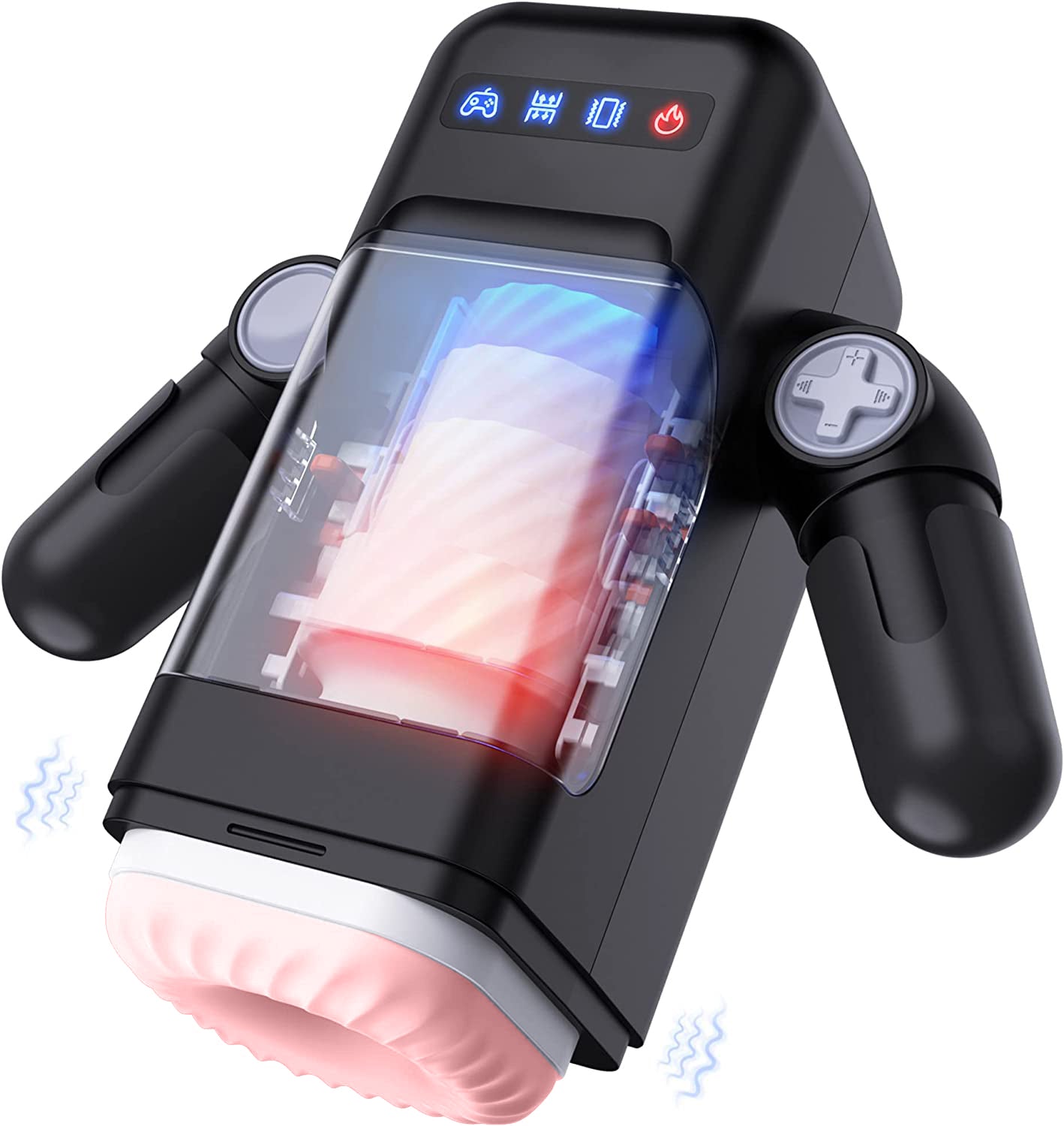 Futurlio - 10-Frequency Thrusting 10-Frequency Vibration Self-Heating Male Aircraft Cup - Futurlio