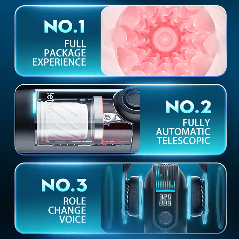 Futurlio - 350 Strokes per Minute: The Ultimate Male Masturbator with Soft Interior, Type-C Charging, and Heating Function - Futurlio