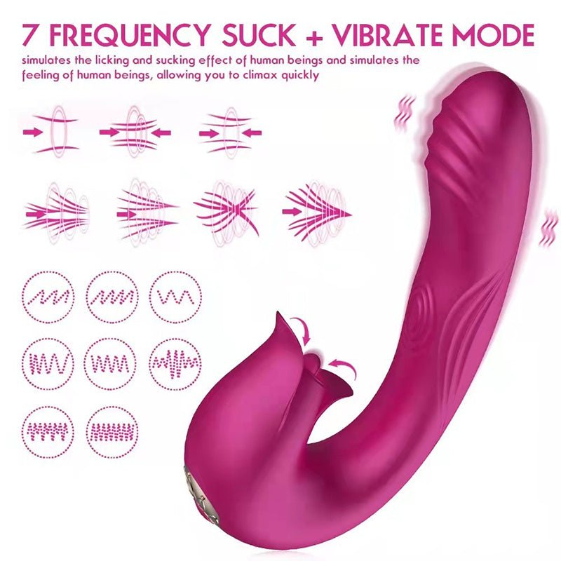 Futurlio - 7-Frequency Vibrating, 7-Frequency Suction, 10-Frequency Pulsating Female Vibrator - Futurlio