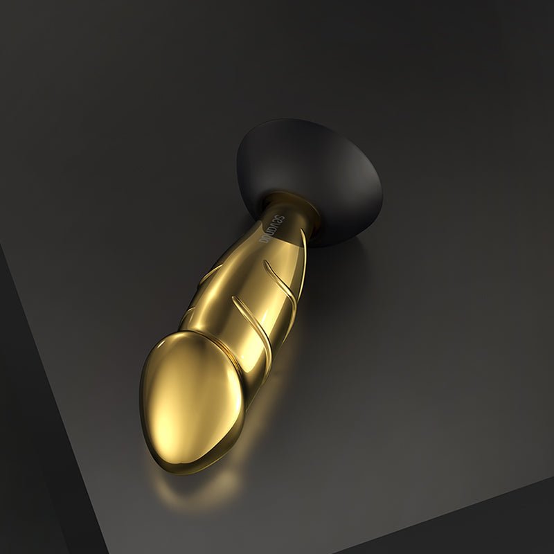 Futurlio - Drunken King Kong Gilded Prostate Massager Masturbation Stick Anal Plug - Futurlio