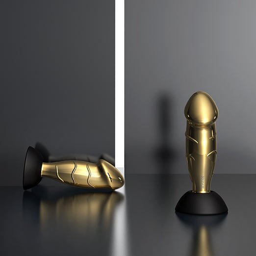 Futurlio - Drunken King Kong Gilded Prostate Massager Masturbation Stick Anal Plug - Futurlio