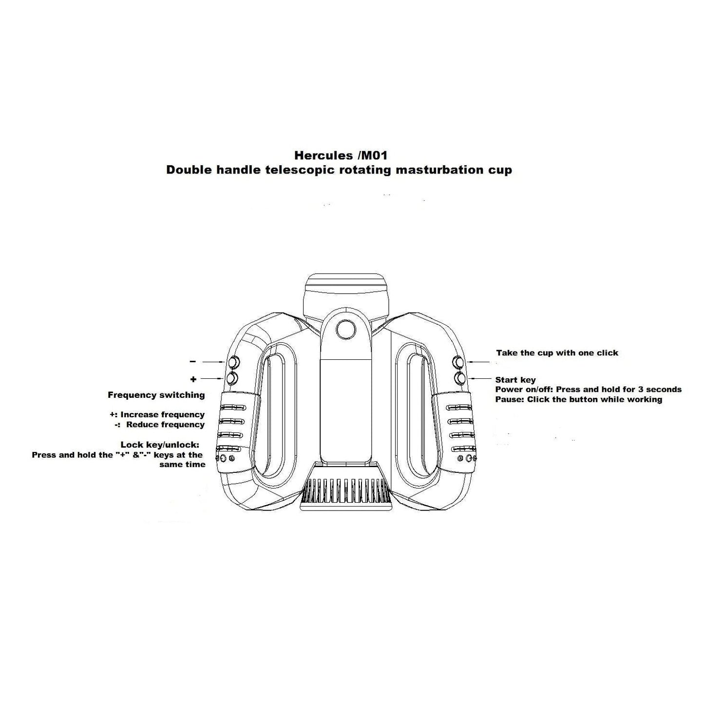 Futurlio Hercules Grip Master: Advanced Automatic Telescopic and Rotating Self-Pleasure Device - Futurlio