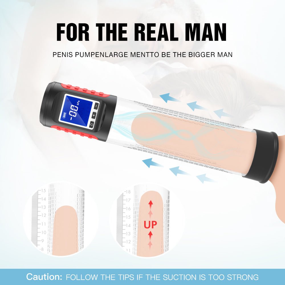 Futurlio - LCD Display, Suction, and Vibrating Exercise Penis Pump - Futurlio