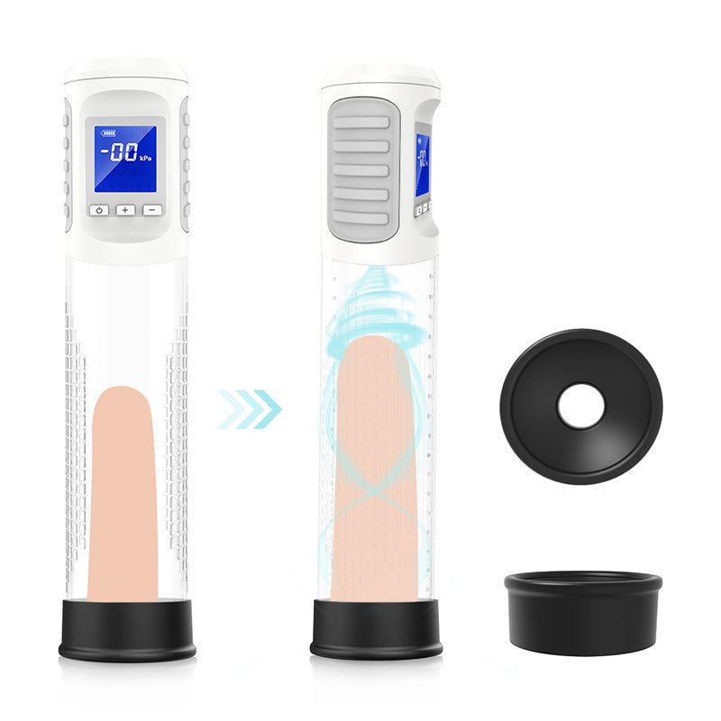 Futurlio - LCD Display, Suction, and Vibrating Exercise Penis Pump - Futurlio