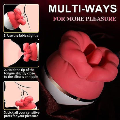 Futurlio - Mini Rose Tongue Licking Masturbator - Futurlio