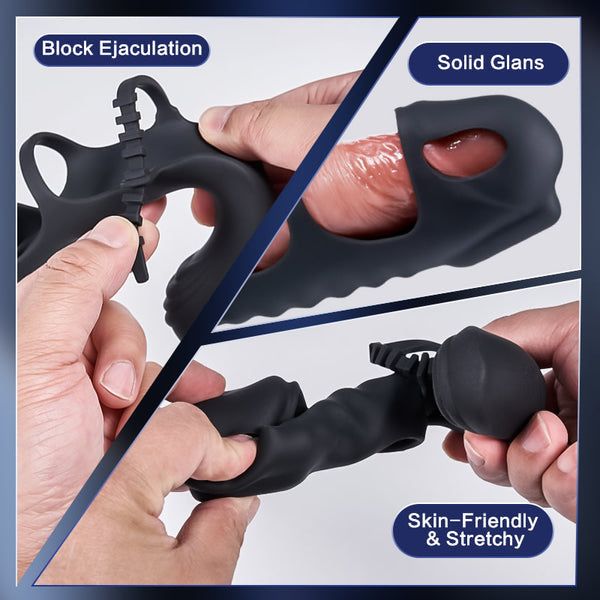 Futurlio - Dual Motor 7 Vibrating Penis Sleeve and Vibrator 2-in-1 Adult Toy