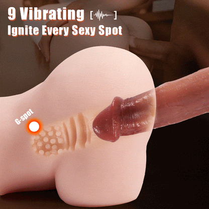 futurlio - Bloodshot 3 Thrusting Swinging 9 Vibrating Heating Dildo for G & P-spot 8.66 Inches