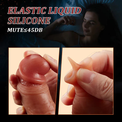 Futurlio Vibrating Tongue Licking 3 Thrusting & Swinging Heating 8.67 Inch Realistic Dildo