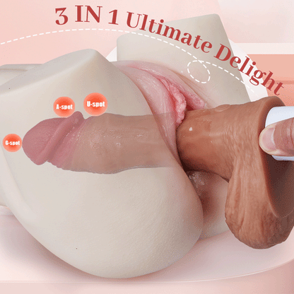 futurlio - 10 Telescopic Swinging Vibrator App Control Dildo 6.41 IN with Suction Cup