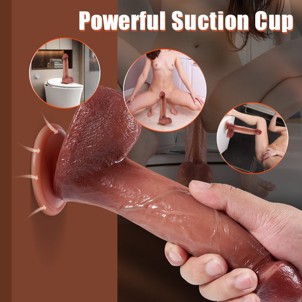 futurlio - Bloodshot 3 Thrusting Swinging 9 Vibrating Heating Dildo for G & P-spot 8.66 Inches