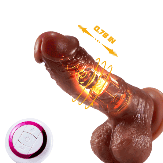 futurlio Wald Vibrating 3 Telescoping Swinging Lifelike Dildo Vibrator 8.86 INCH