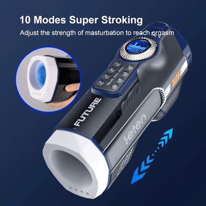 Futurlio & Leten - 708 III Double-Liner, 10-Frequency Heating, Type-C Charging Male Masturbator with Sound: Experience Advanced Multi-Function Interaction