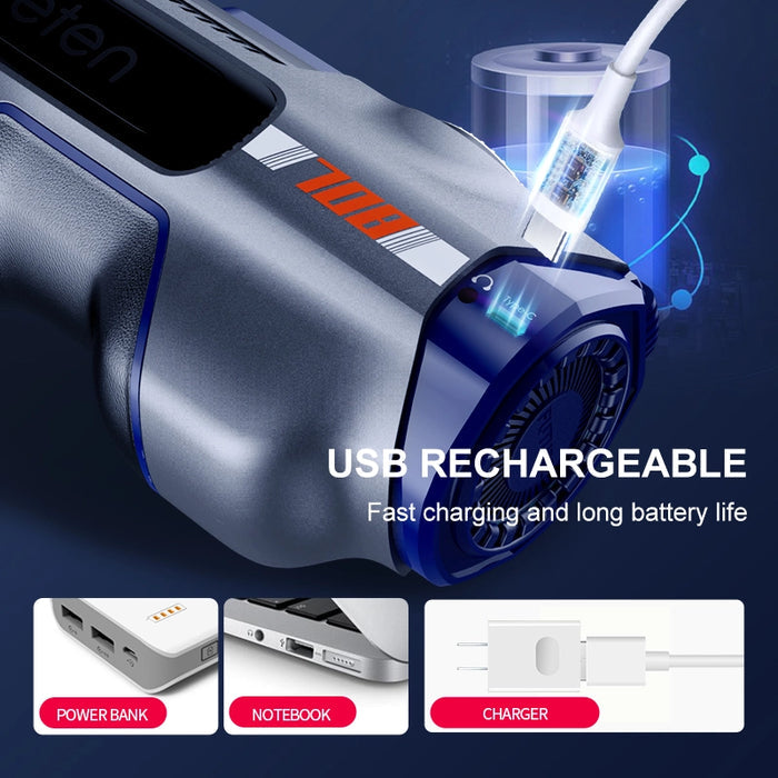 Futurlio & Leten - 708 III Double-Liner, 10-Frequency Heating, Type-C Charging Male Masturbator with Sound: Experience Advanced Multi-Function Interaction