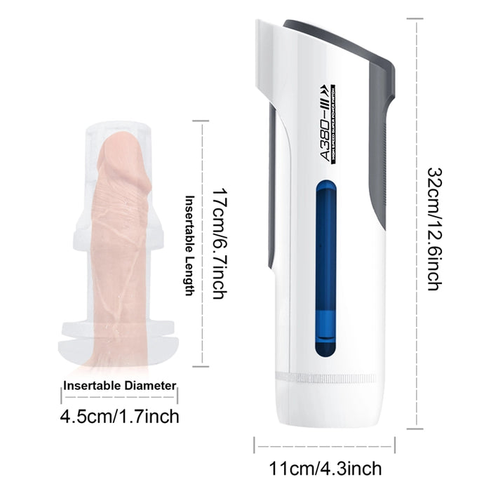 Futurlio & Leten - Automatic Telescopic Thrusting Moan Heating Masturbator Adult toys for men