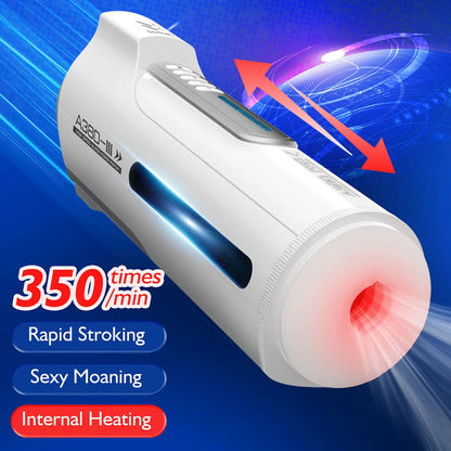 Futurlio & Leten - Automatic Telescopic Thrusting Moan Heating Masturbator Adult toys for men