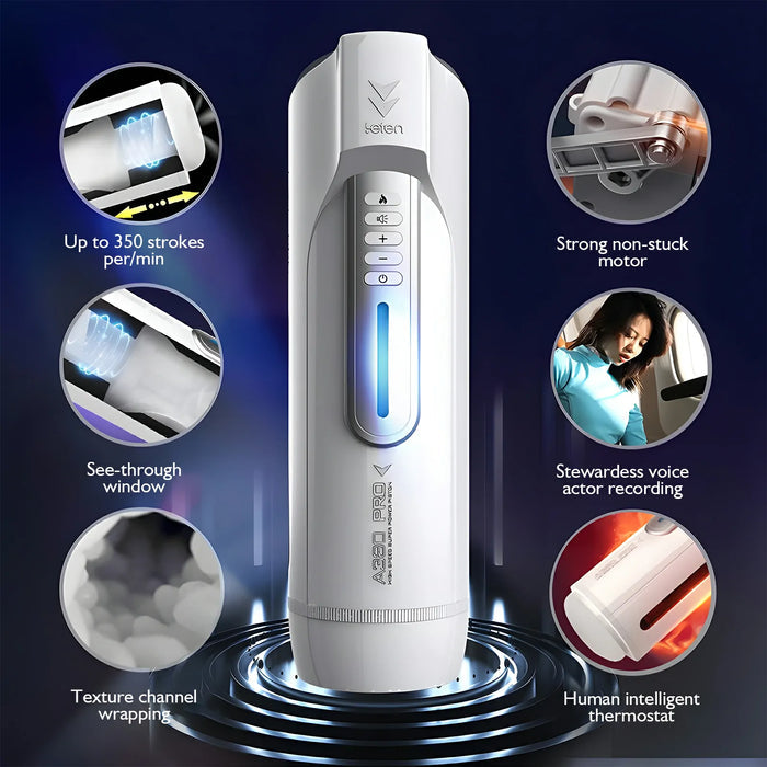 Futurlio & Leten - Automatic Telescopic Thrusting Moan Heating Masturbator Adult toys for men