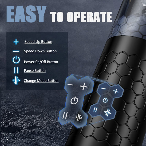 Futurlio - sextoys 10 Thrusting Spinning Suction Technical Sense Male Masturbator