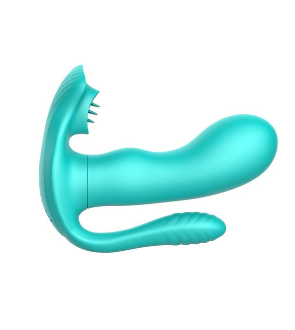 Futurlio - 3In1 9 Modes Tongues Remote Control Wearable Anal Vibrators