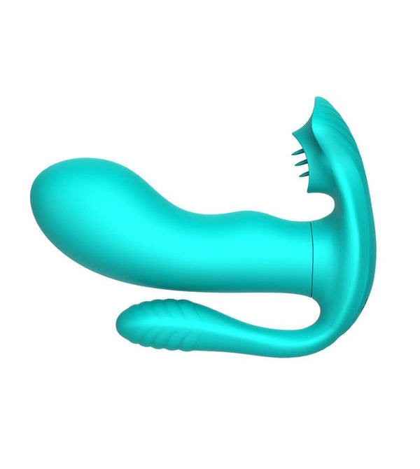 Futurlio - 3In1 9 Modes Tongues Remote Control Wearable Anal Vibrators