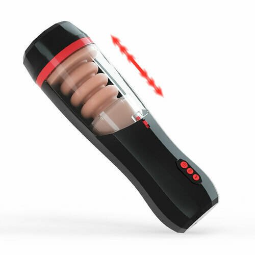 Futurlio - 10-Frequency Vibrating and 5-Frequency Telescopic Male Masturbator - Futurlio