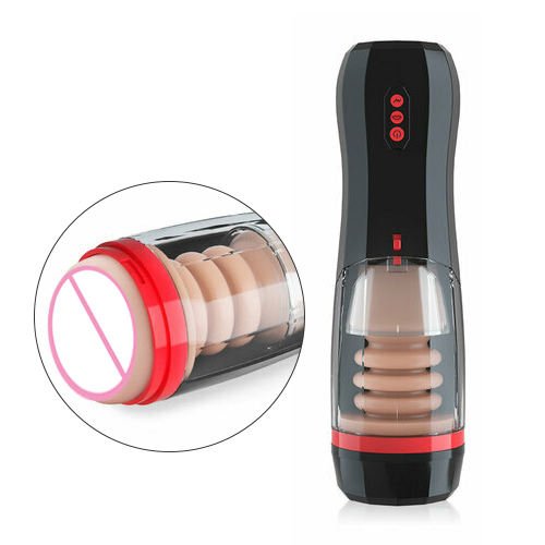 Futurlio - 10-Frequency Vibrating and 5-Frequency Telescopic Male Masturbator - Futurlio