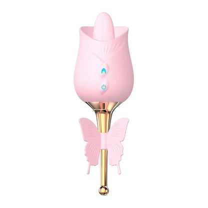 Futurlio - 10-Frequency Vibration Tongue Licking Rose Vibrator - Futurlio