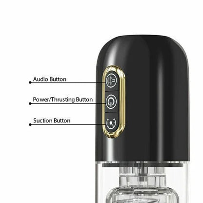 Futurlio - 10 Telescopic Rotation 10 Suction Automatic Male Masturbation - Futurlio