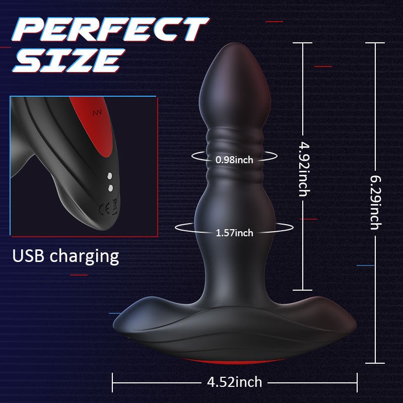 Futurlio - 10 Vibrating Butt Plug With Remote Control - Futurlio