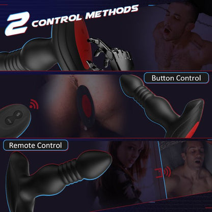 Futurlio - 10 Vibrating Butt Plug With Remote Control - Futurlio