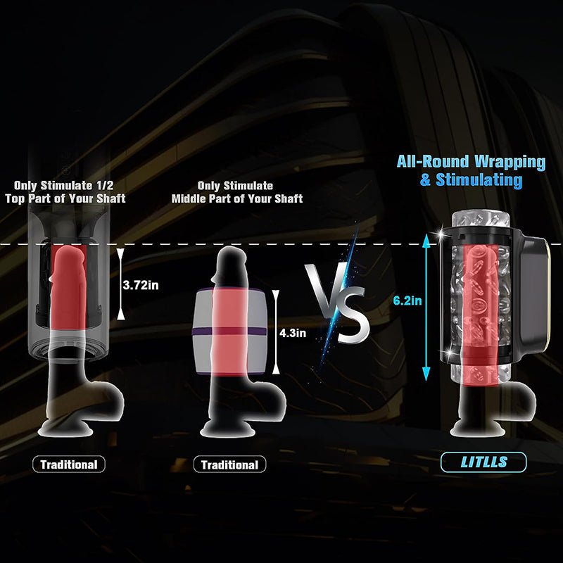 Futurlio - 6.2'' Full-length Automatic Thrusting Rotating Male Masturbator - Futurlio
