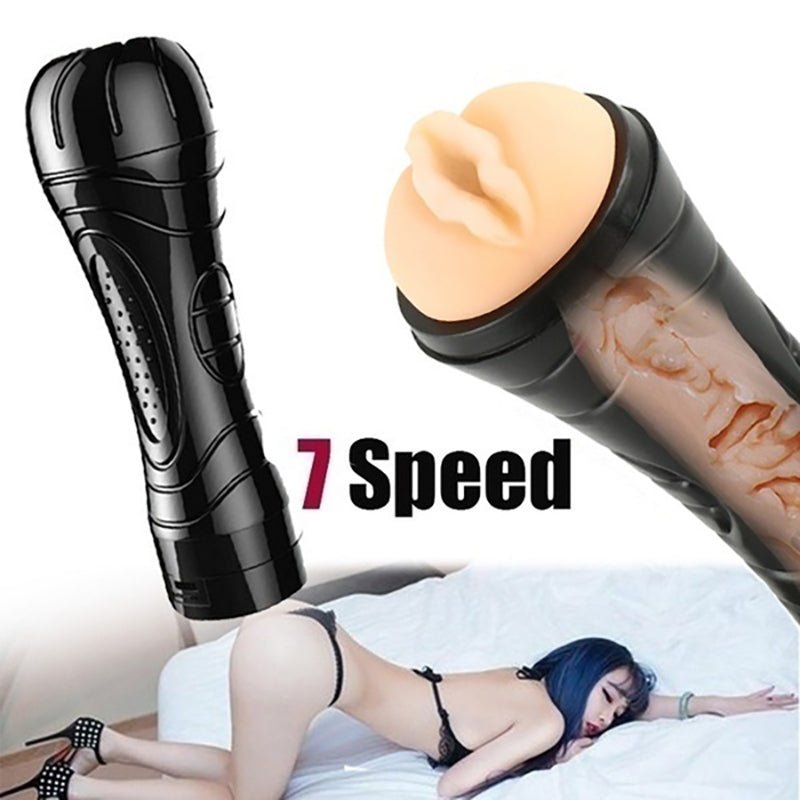 Futurlio - 7-Frequency Vibrating Male Masturbator with Skin-Like Material - Futurlio