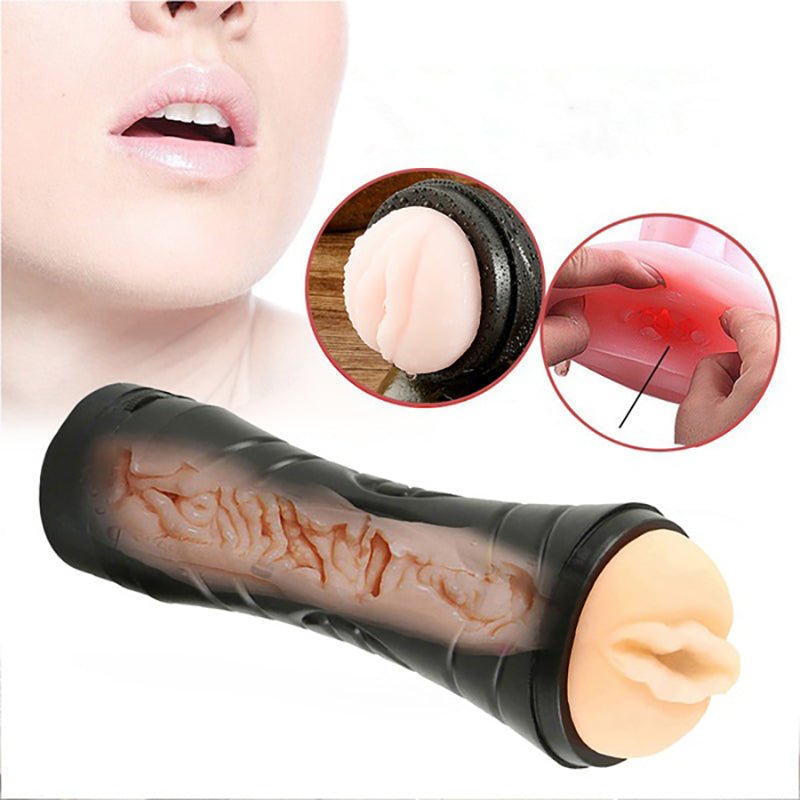 Futurlio - 7-Frequency Vibrating Male Masturbator with Skin-Like Material - Futurlio