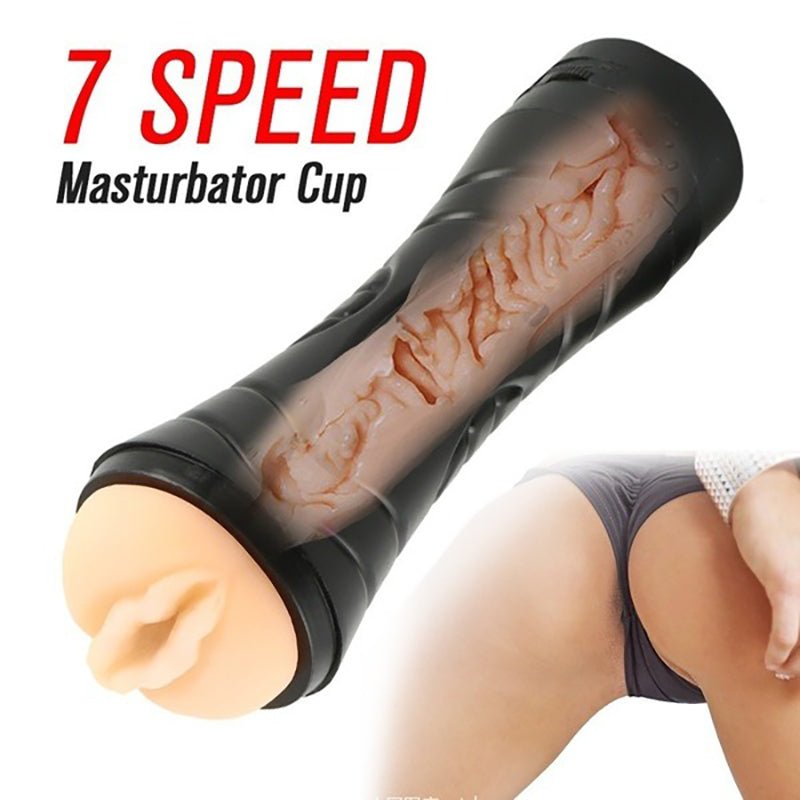 Futurlio - 7-Frequency Vibrating Male Masturbator with Skin-Like Material - Futurlio