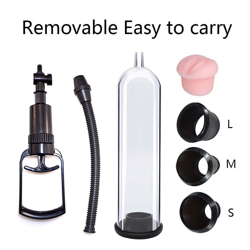 Futurlio - 7.2 Inch Manual Suction Penis Pump for Men，Physical Penis Pump for Penis Enlargement - Futurlio