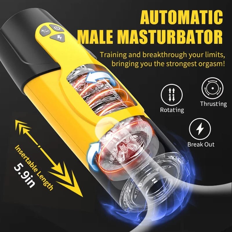 Futurlio Airplane Cup Masturbator 7 Thrusting Modes 7 Rotation - Futurlio
