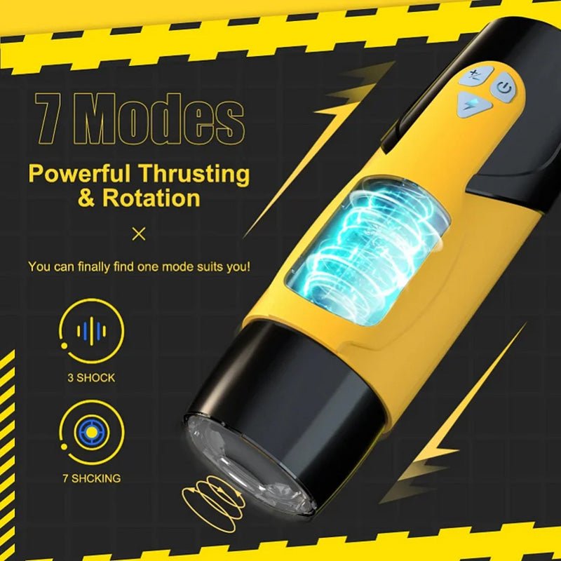 Futurlio Airplane Cup Masturbator 7 Thrusting Modes 7 Rotation - Futurlio