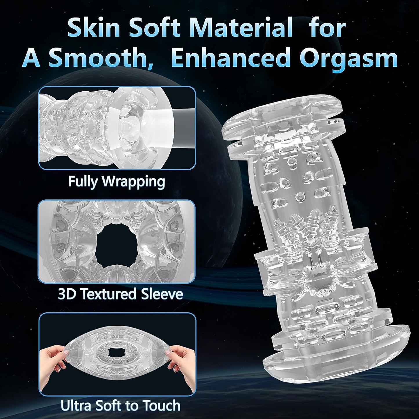Futurlio Digital Experience Masturbator: Cutting-Edge Pleasure Innovation with 9-Speed Expandable and Vibrating Features - Futurlio