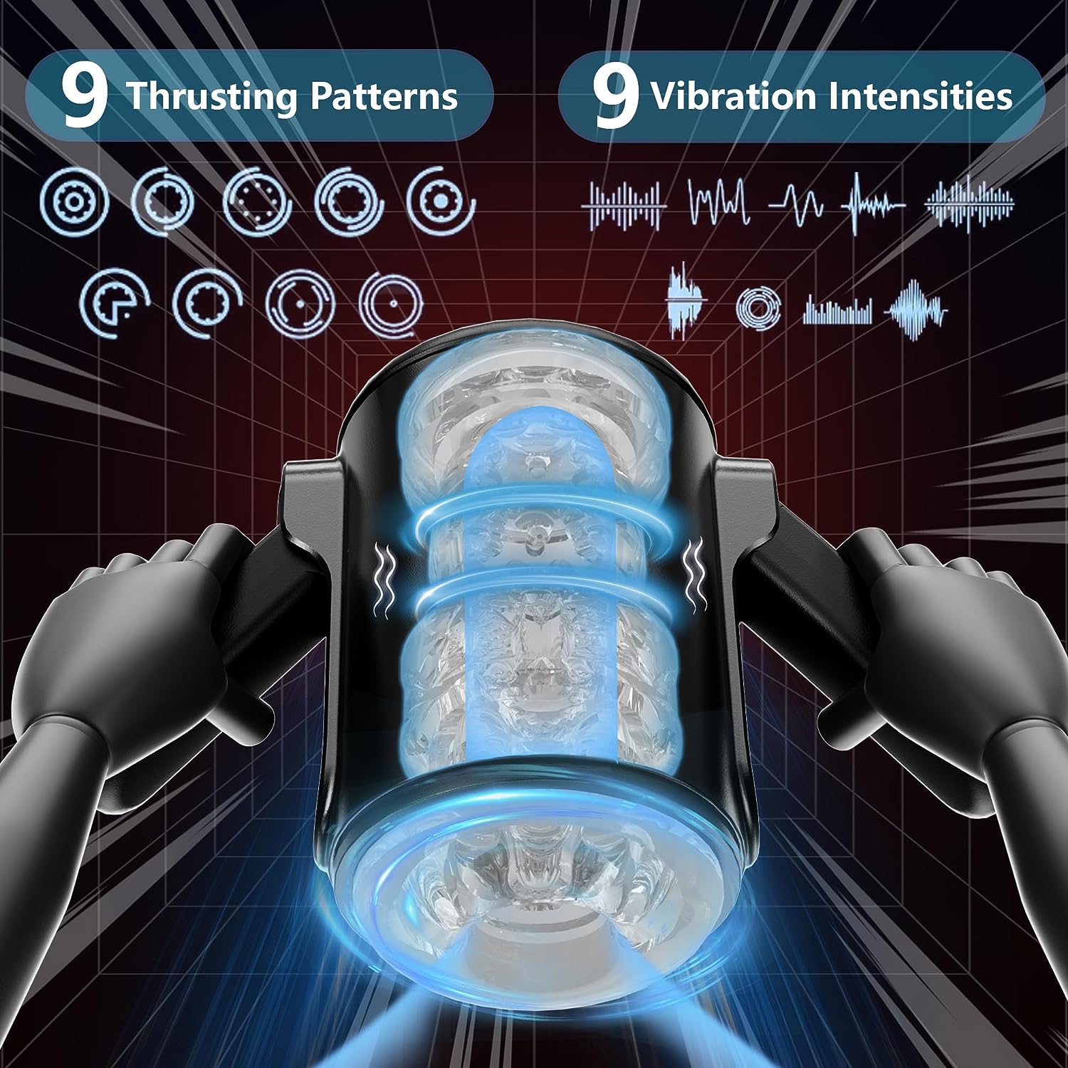 Futurlio Digital Experience Masturbator: Cutting-Edge Pleasure Innovation with 9-Speed Expandable and Vibrating Features - Futurlio