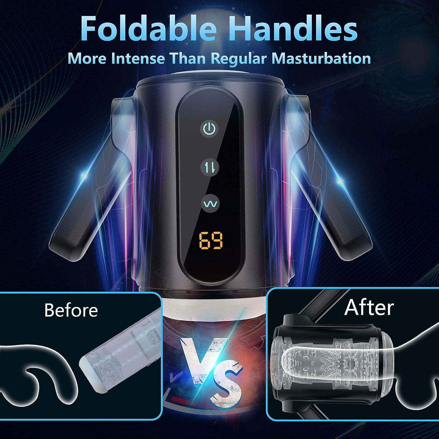 Futurlio Digital Experience Masturbator: Cutting-Edge Pleasure Innovation with 9-Speed Expandable and Vibrating Features - Futurlio