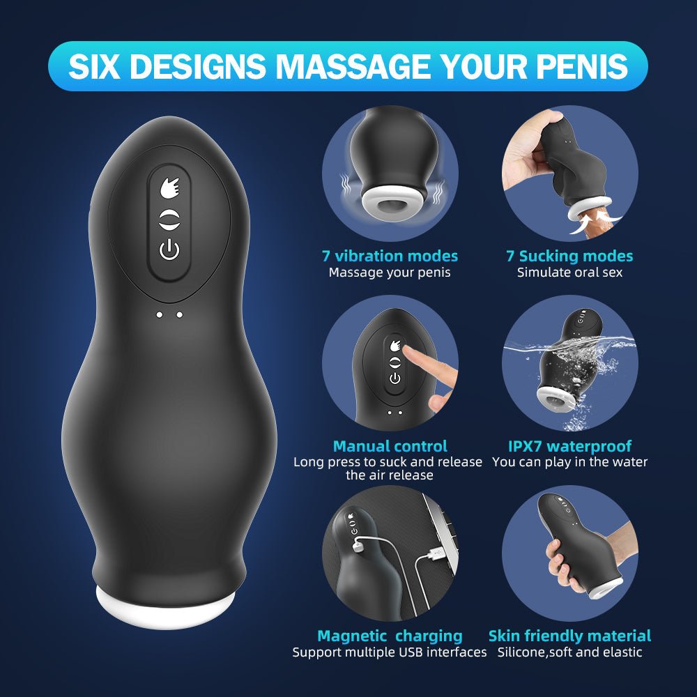 Futurlio - Dragon Suction Trainer Sucking Vibration Male Masturbator - Futurlio