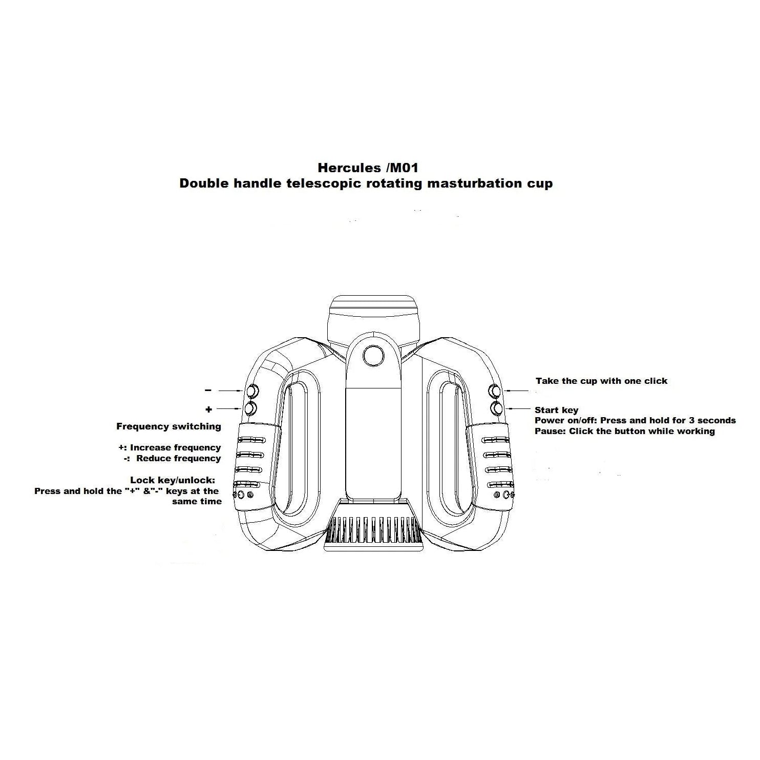 Futurlio Hercules Grip Master: Advanced Automatic Telescopic and Rotating Self-Pleasure Device - Futurlio