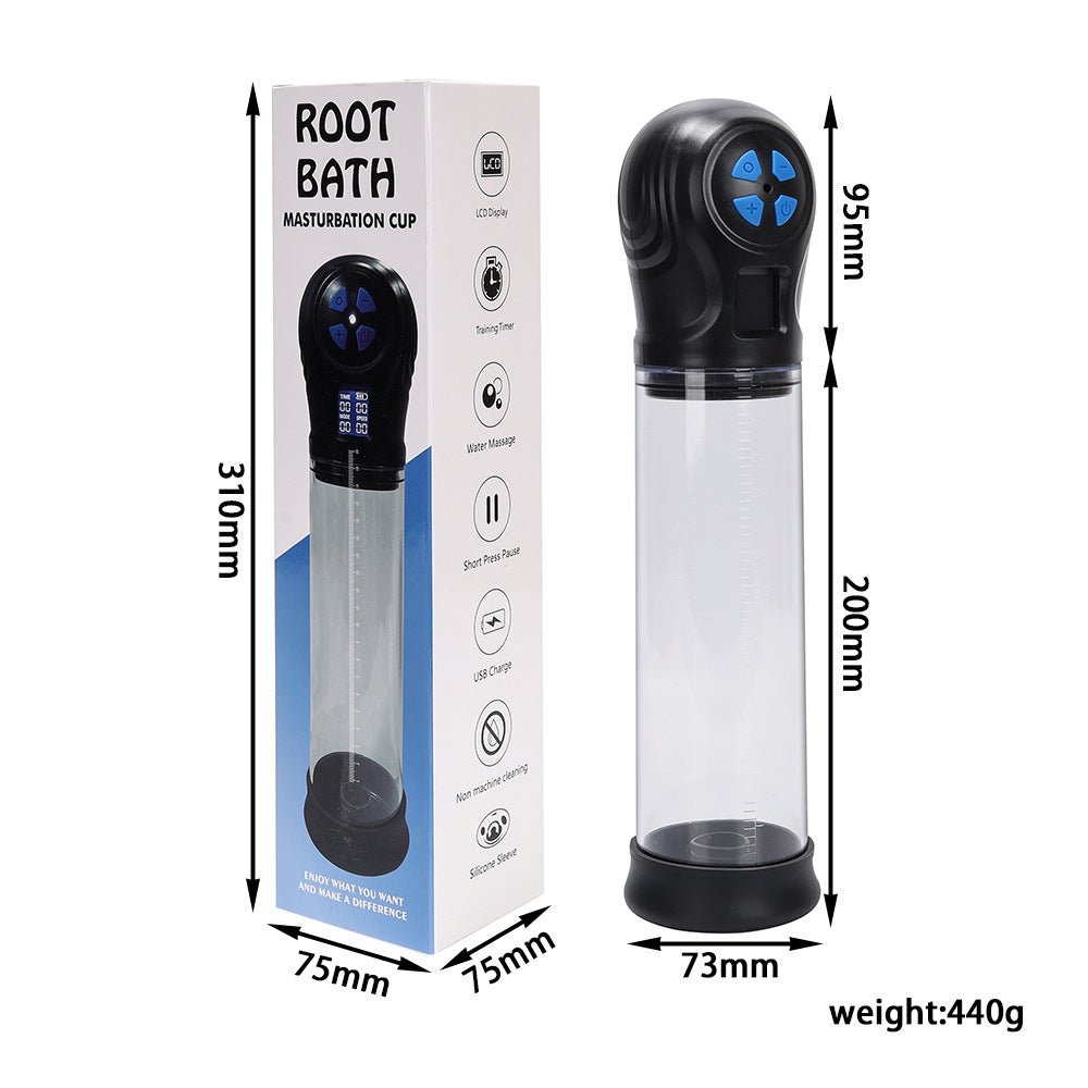 Futurlio - Men's Masturbation Cup Exerciser LCD Negative Pressure Display Increaser - Futurlio