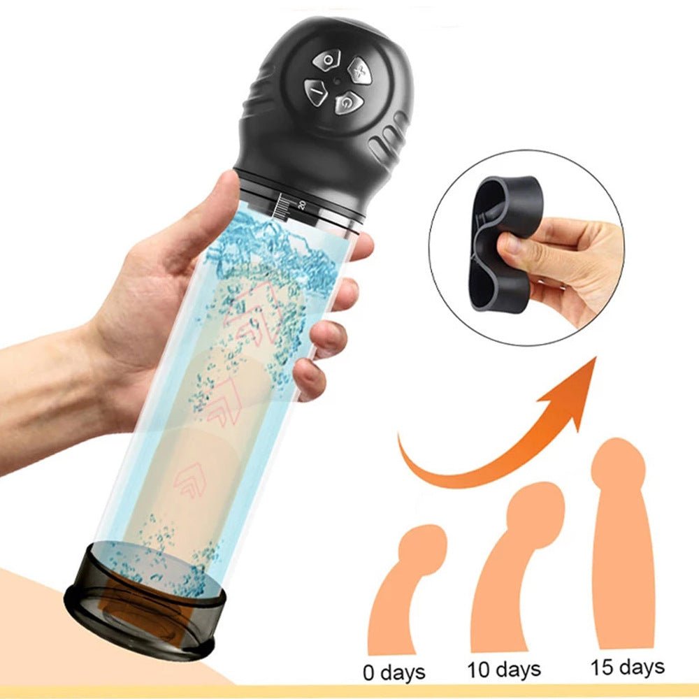 Futurlio - Men's Masturbation Cup Exerciser LCD Negative Pressure Display Increaser - Futurlio